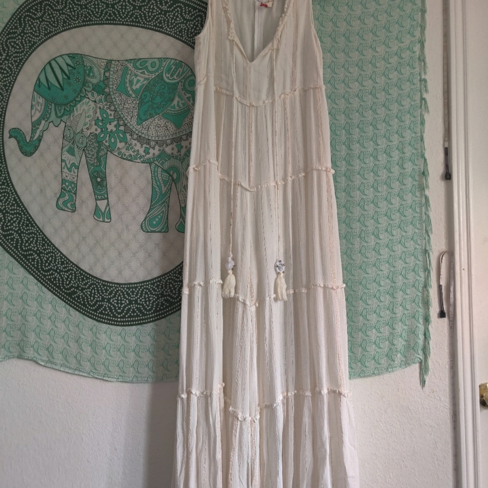 White & Gold RAGA Jumpsuit
